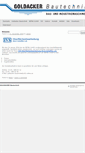 Mobile Screenshot of goldacker-bautechnik.de